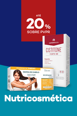 Produtos de nutricosmética com destaque promocional de até 20% sobre preço de Venda ao Público Recomendado